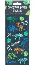 Dinosaur bones stickers blue - stickers,,