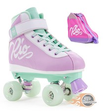 Rio Roller Milkshake Quad Roller Skates - Mint Berry - FREE SKATE TOOL!