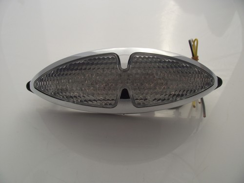 Led rear light oval - led, chrome