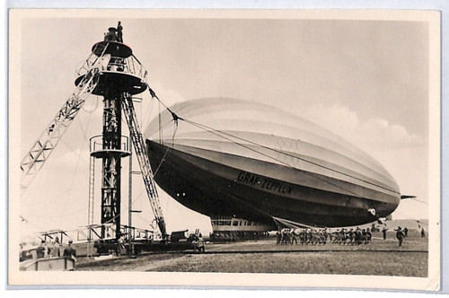 Graf zeppelin 127 postcard - graf,