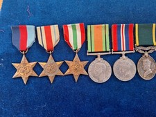 WW2 TERRITORIAL EFFICIENCY MEDAL GROUP 3527494 PTE S SMITH MANCHESTER REGIMENT