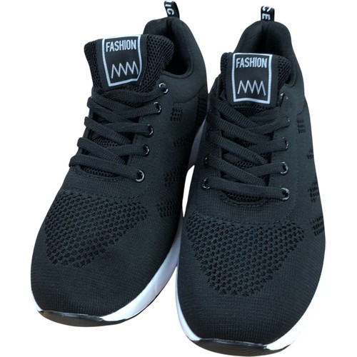 Women black trainers - black,