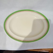 Queens Green Solian Ware Oval