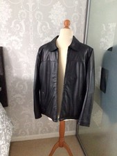 LLD Black Soft Leather Jacket Size XL