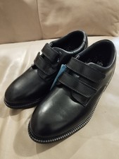 M&S Boys Black Leather School