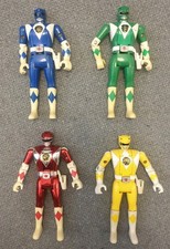 1993 Bandai Mighty Morphin Power Rangers Figure Bundle Head Flip auto morphin