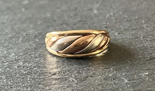 Vintage 9ct tri colour gold - vintage,