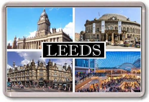 Fridge magnet leeds large - -,