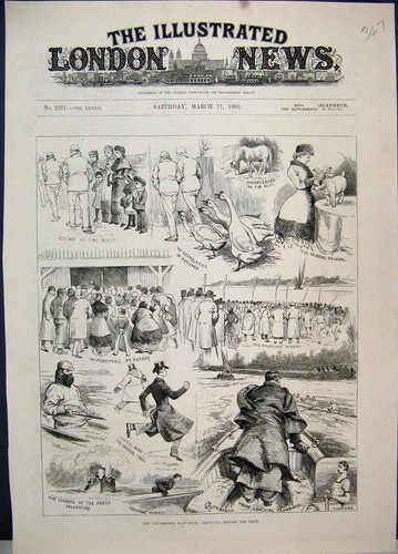 Original old antique print - original,