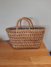 Vintage Rafia,Straw Childs Shopping Basket