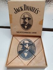 JACK DANIELS Ltd.Edition wood puzzle Jigsaw September 1999 Drinks Mat Boxed 9cm