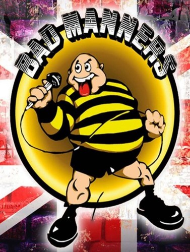 Bad manners metal tin wall - bad,