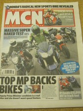 MCN - MOTORCYCLE NEWS - MP BACKS BIKES - 11 April 2007