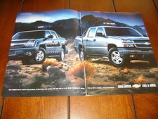 2003 CHEVROLET AVALANCHE  ***ORIGINAL 2 PAGE  AD*** RARE!!!