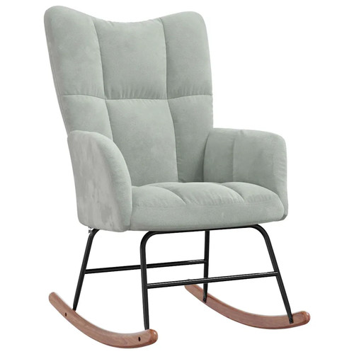 Velvet rocking chair modern - rocking,