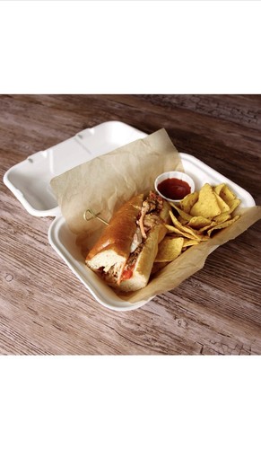 200 bagasse clamshell - x,