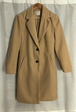 Camel Coat Zara Women’s Crombie Style Shorter Length Size M