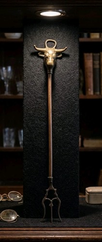 Lovely antique brass toasting - lovely,