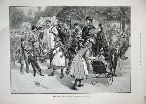 Original old antique print - original,