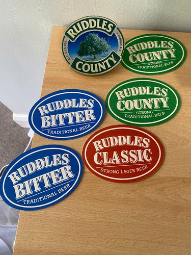 Ruddles county beer pump clip - county,