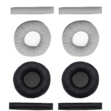 1 Pair Earpad & 2x Headband Pad for Sennheiser PX100 PX100-II PXC200 Black/Grey