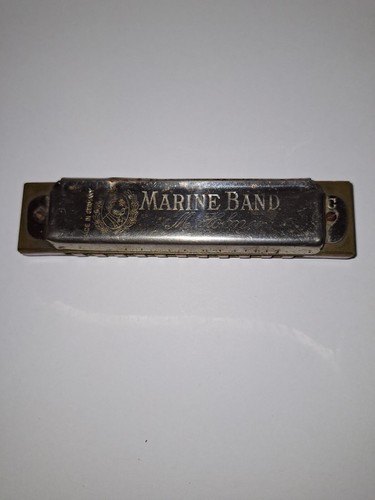 Vintage marine band harmonica - band,