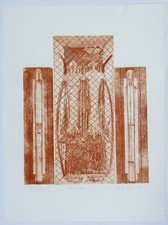 Margret Lafontaine, etching, "Royal Couple", autographed, 1993