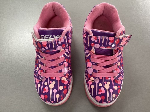 Girls pink purple heelys size - girls, heelys,
