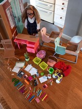 Our Generation Academy School Classroom Set with Doll Desks and Accessories VGC