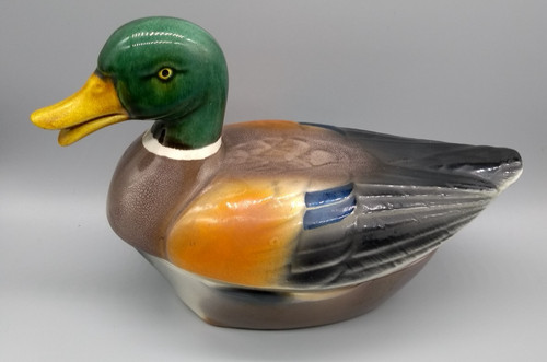 Michel caugant pottery duck - pottery,