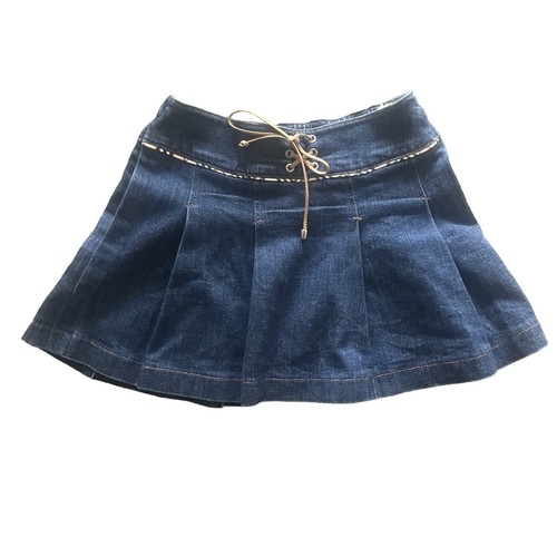 Burberry denim pleated skirt - pleated, 6