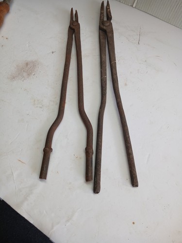 Old blacksmith tongs - old,