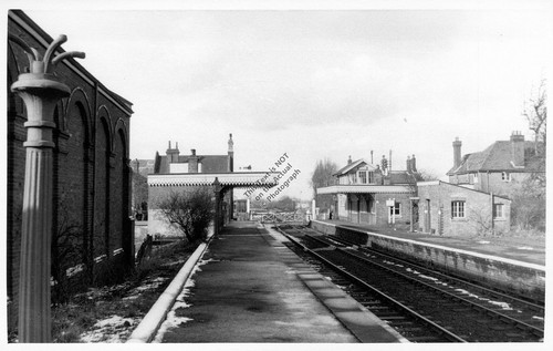 1955 yaxham train station - train,