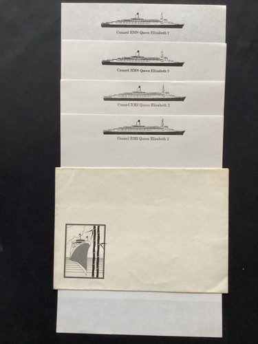 Cunard qe2 writing paper - qe2, &