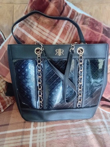 Large river island black tote - large,