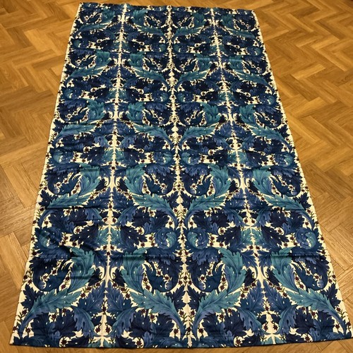 Vintage blue floral pattern - blue,