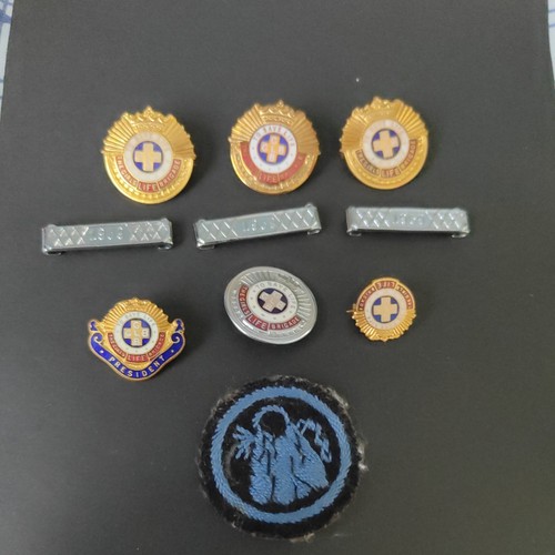 Vintage girls life brigade pin - life,