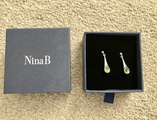 Nina sterling silver drop - silver,
