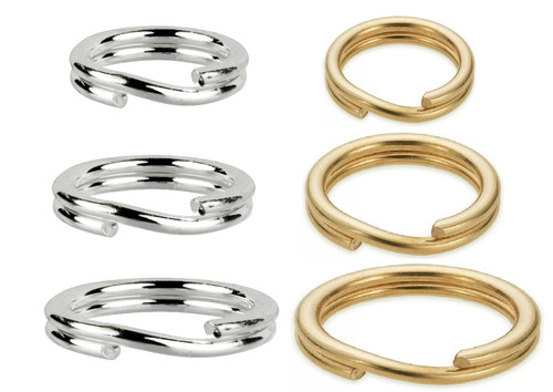 Gold split ring 9ct - split, yellow