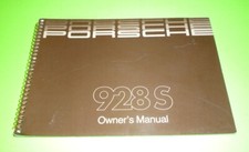 1986 PORSCHE 928 S OWNERS MANUAL 86 928S GUIDE RARE