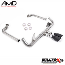 Milltek Porsche Cayman 718 GTS Exhaust Black Tips Fits GTS / S 2.5T Models