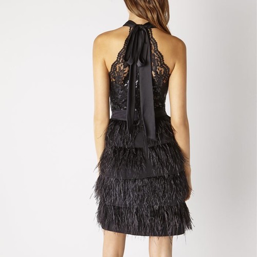 Coast feather dress - size, 10-12