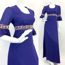 VTG 60s 70s PURPLE ORANGE BLUE