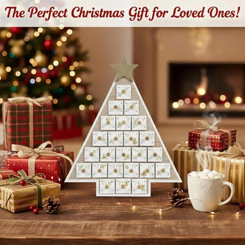 Wooden advent calendar - advent,