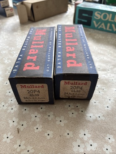 Pair vintage mullard 20p4 - pair,