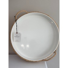 Hearth hand woven tray - &,