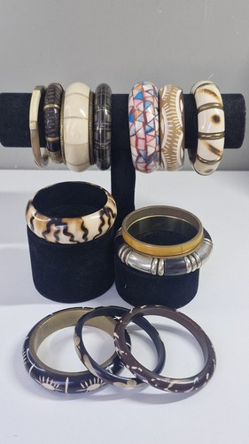 Vintage brass bangles mixed - vintage,