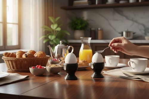 Modern egg cup set - cup,