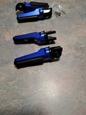 Honda CB650R Front & Rear Foot Rests Foot Pegs Footrests Blue 2020 - 2024 