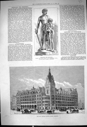Old 1883 statue - old,